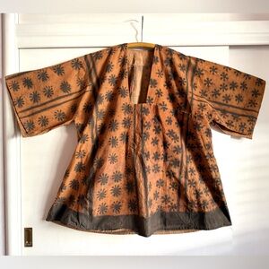 🤩 Tunic Block Print Tunic Handmade OOAK